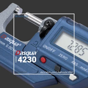 میکرومتر دیجیتال خارجی با شفت استیل و نوک کارباید 4230 / 4210 داسکوا DASQUA