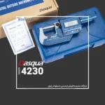میکرومتر دیجیتال خارجی با شفت استیل و نوک کارباید 4230 / 4210 داسکوا DASQUA